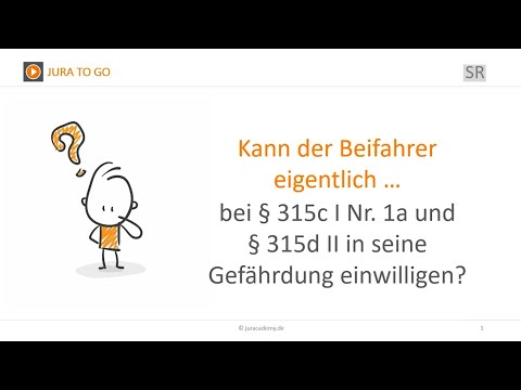 Jura2Go - Die §§ 315c und d StGB und der einverstandene Beifahrer