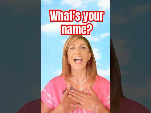 ✨ Fun English Chant for Kids | What’s Your Name? |Classroom Song #teachers #learningisfun #kidsongs