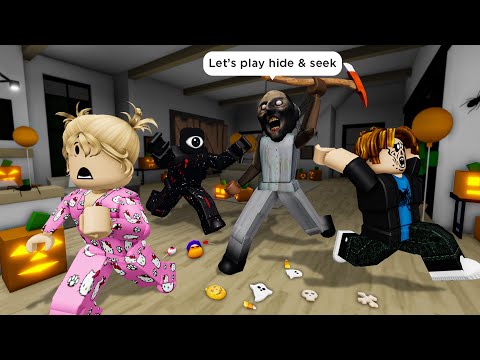 HALLOWEEN AT GREAT GRANNY'S IN OHIO 🎃 Roblox Brookhaven 🏡 RP - Funny Moments