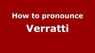 How to pronounce Verratti