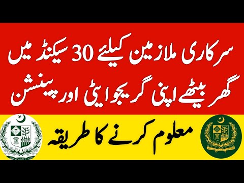 Pension and Gratuity Calculation Formula for Govt Employees l Pension and Commute Formula l