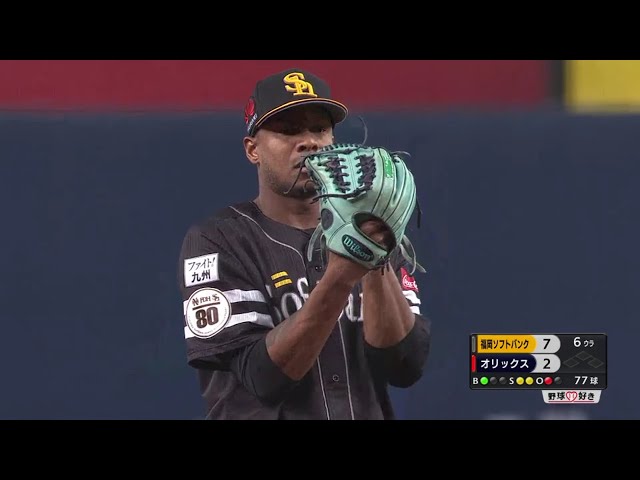 【6回裏】来日初登板初先発のホークス・ミランダが6回途中を2失点!! 2018/8/18 Bs-H