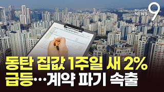 '반도체 벨트' 동탄 집값 불붙었다…계약 파기 속출 [뉴스9]