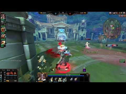 Smite Arena gameplay 4 Hunters 1 Guardian 5-1 (Heimdallr) with Tibix