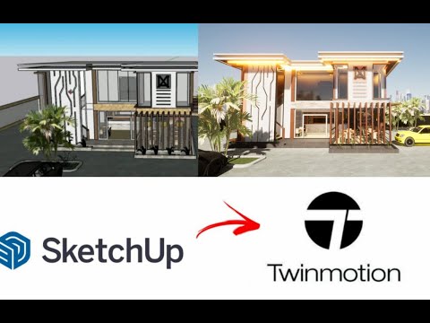 Rendering a Sketchup Model To Twin Motion 2021 | Exterior rendering | commercial building