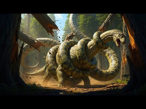 Titanoboa vs. T-Rex: The Ultimate Prehistoric Battle for Survival! Prehistoric Battles.