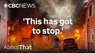 Belfast hit by anti-immigrant protests and arson after alleged stabbing by Sudanese refugee, CBC News reports.