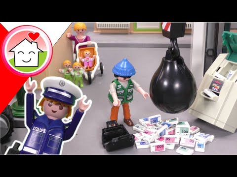 Playmobil po polsku policja Sierżant Overbeck i stalowa kula - Rodzina Hauser