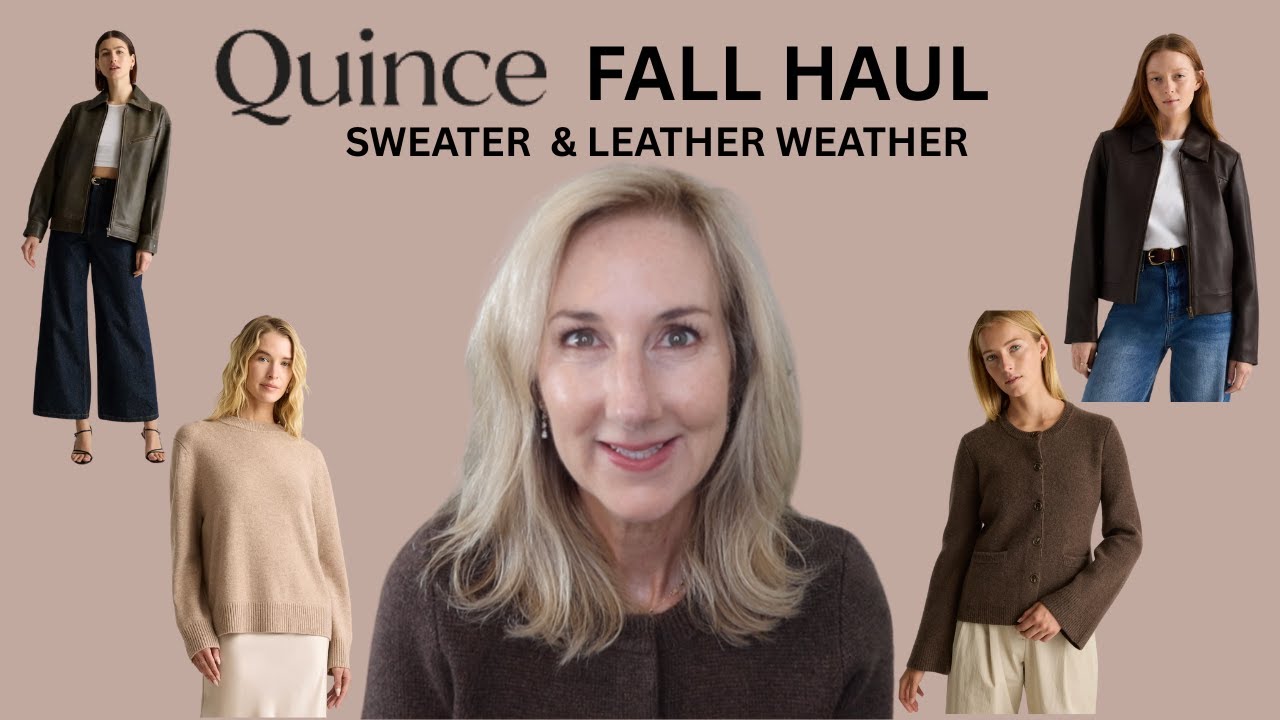 QUINCE FALL HAUL |  SWEATER AND LEATHER WEATHER LUXURY FOR LESS