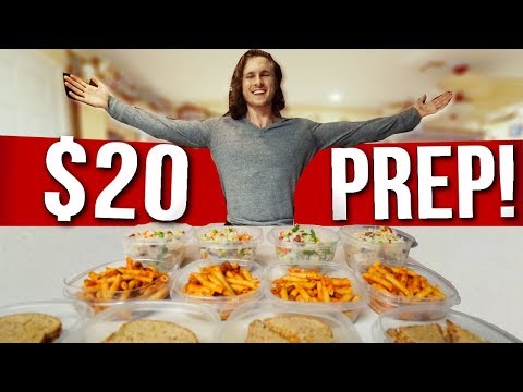 $20 FOR A WEEK OF VEGAN FOOD | Cheap & Easy Meal Prep!