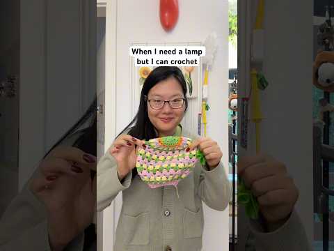 When a crocheter needs new lamp