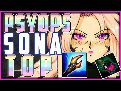 I Locked in Sona Top Lane and had MOST Damage in the Game - NEW PsyOps Sona Skin