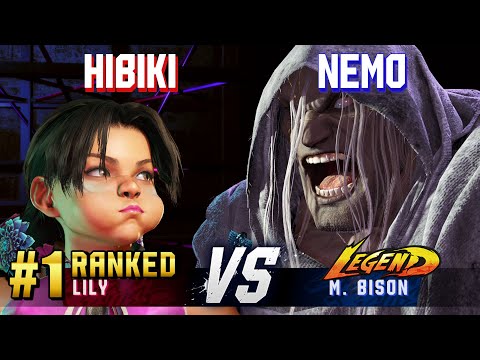 SF6 ▰ HIBIKI (#1 Ranked Lily) vs NEMO (M.Bison) ▰ High Level Gameplay