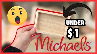 🤯$1 WOOD DIYS FOR SPRING | RUN TO MICHAELS FOR THESE WOOD BOXES LESS THAN $1
