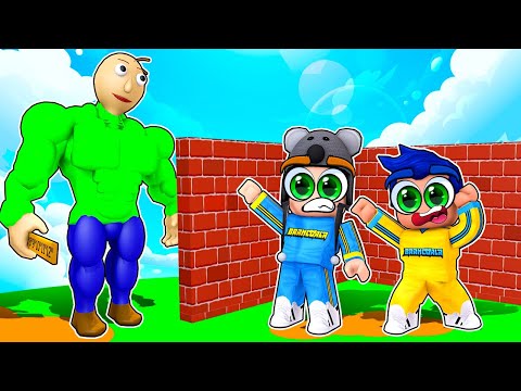 TENTE CONSTRUIR SEM O BALDI DESTRUIR - Roblox Brancoala Games