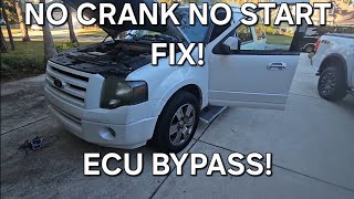 07-14 Ford Expedition no crank no start, ECU bypass FIX! *Step by Step in description*