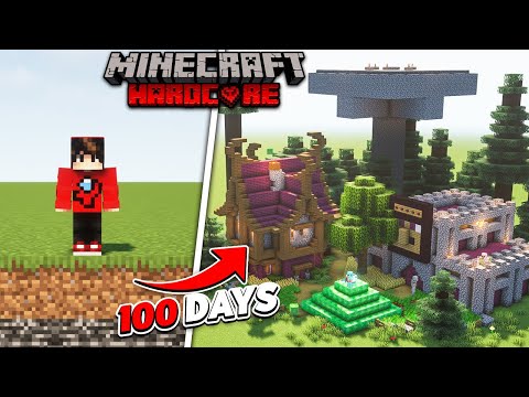 Minecraft 100 Days But , It's a SuperFlat World !