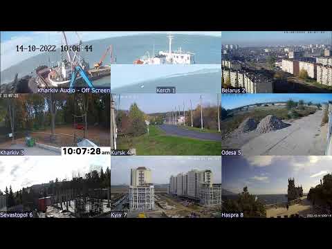#Ukraine Live: 24/7 CCTV + Audio #Kerch #Kharkiv #Donetsk #Crimea #Sevastopol #Kursk #Belarus #Kyiv