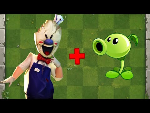Ice Scream 1 + Peashooter Fusion - Plants vs Zombies Animation