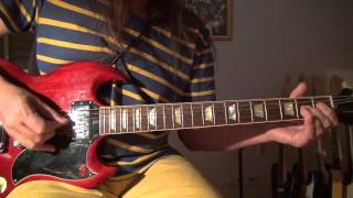 Johnny Winter guitar solo lesson Suzie Q closeup + slowdown