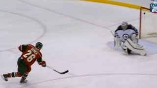 Thomas Vanek Slap Shot Breakaway Goal vs Winnipeg
