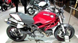 2014 Ducati Monster 796 Accessoires Walkaround - 2013 EICMA Milan Motorcycle Exhibition