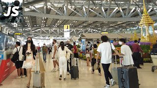 Bangkok Suvarnabhumi Airport (BKK) Departures Walk & Boarding 2022
