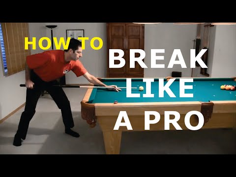 Pool BREAK SHOT Technique Advice - How to Break