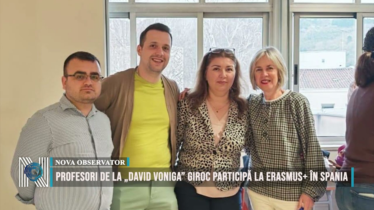Profesori de la „David Voniga” Giroc participă la Erasmus+ în Spania