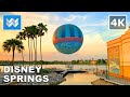 4K Disney Springs In Orlando Florida USA Night Walking Tour Vlog Vacation Travel Guide