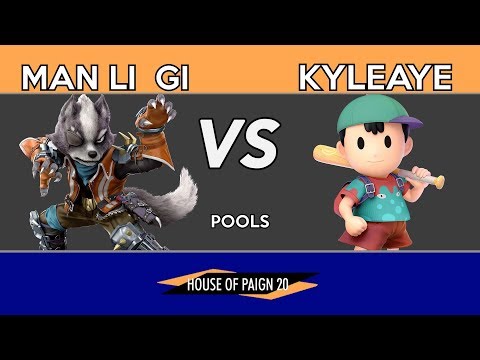 House of Paign 20 - Pools - Man Li  Gi (Wolf/DK) Vs. KyleAye (Ness)