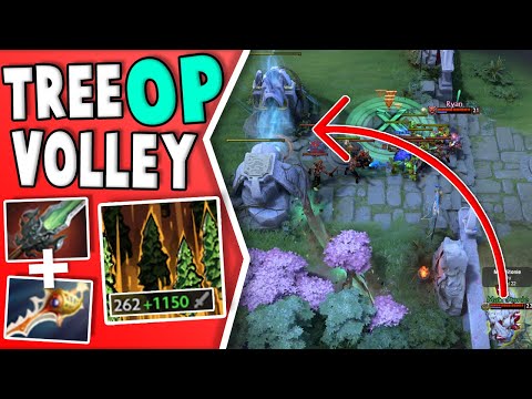 7.23f OP Tree Volley Glitch | Dota 2