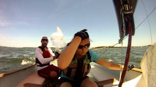 preview picture of video 'Thistle Sailing, North Carolina Governor's Cup Regatta, Race 1, Thistles'