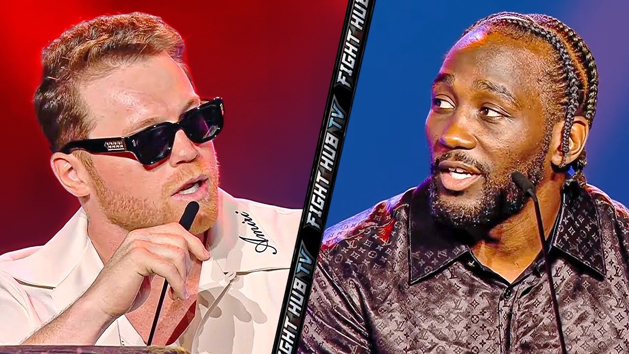 Canelo vs Terence Crawford - FULL Press Conference & Face Off Video