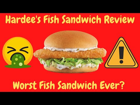 Hardee's Fish Sandwich Review - Worst Fish Sandwich Ever? - Best Fast Food Fish Sandwich Series