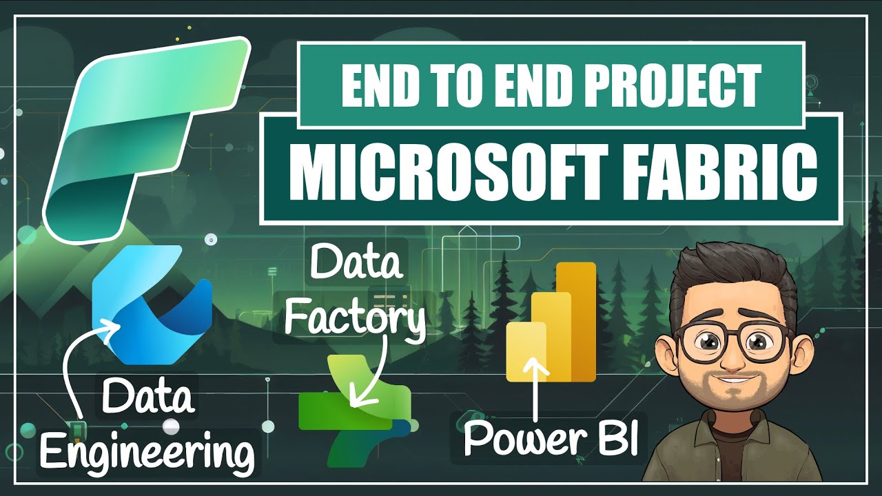 End to End Data Project with Microsoft Fabric - Data Engineering, Data Factory and Power BI
