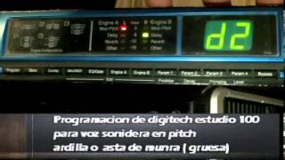 COMO PROGRAMAR PROCESADOR DE VOZ STUDIO 100 DIGITECH para voz sonidera