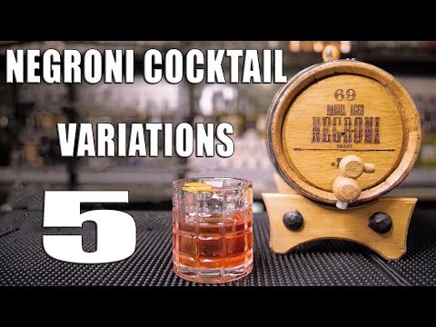 NEGRONI cocktail 5 variations