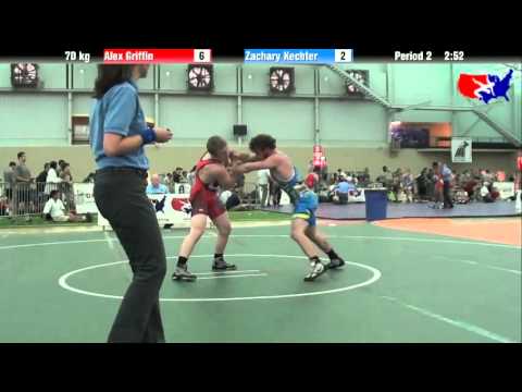 Alex Griffin vs. Zachary Kechter at 2013 ASICS University Nationals - FS