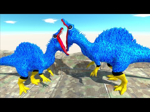 HUGGY WUGGY vs HUGGY WUGGY SPINOSAURUS DEATH CLIMB - Animal Revolt Battle Simulator