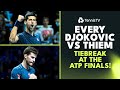 EVERY Point From Djokovic & Thiem's 5 Tiebreaks At The ATP Finals ?‍?