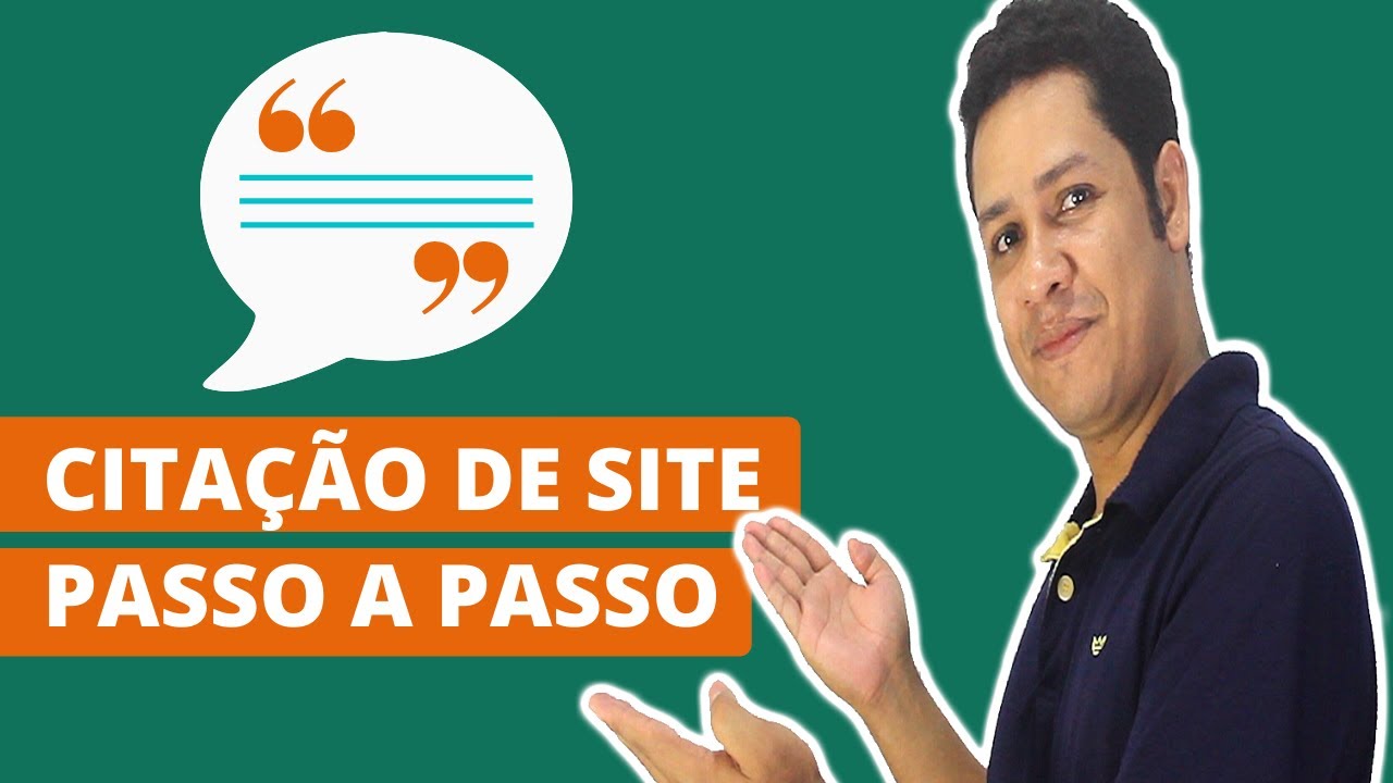 Citação de Site Passo a Passo - Exemplo Prático de Citação da Internet