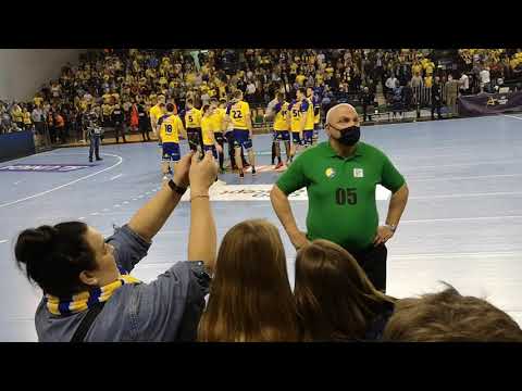 Vive Łomża Kielce - FC Barcelona 24.11.2021 Ostatnie 2 akcje wielkie zwycięstwo  kibice w akcji