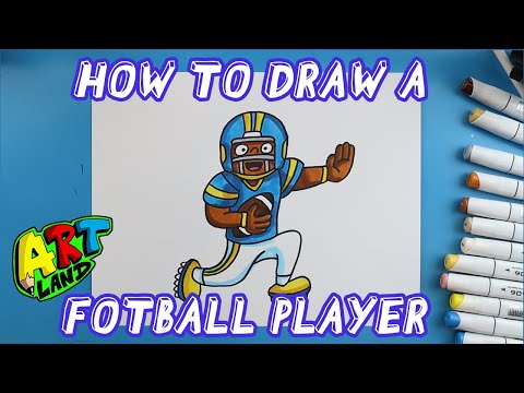 How to Draw a FOOTBALL PLAYER