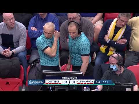 Tough Call 1: Filou Oostende vs U-BT Cluj-Napoca - Foul at the end of a quarter