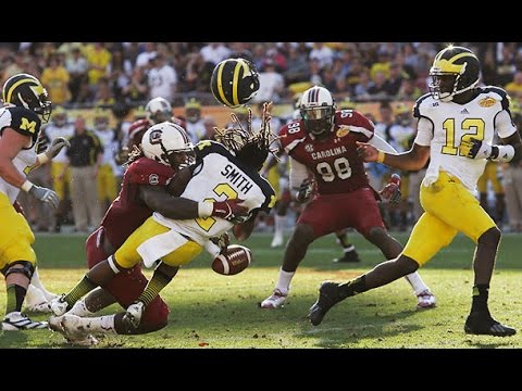 Blown Call in Outback Bowl and Jadeveon Clowney Retaliates 2013