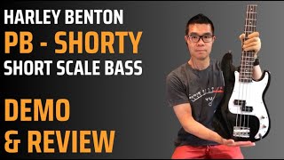 Video thumbnail for Harley Benton PB-Shorty (short scale bass): Demo & Review + Bonus comparison with Squier Mini P by Jonathan Wong 458 Music