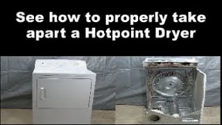 Hotpoint Dryer - See how to take it apart