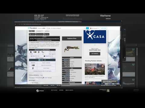 Warframe Banshee prime + Euphona Prime (shotgun pistol) review and relic