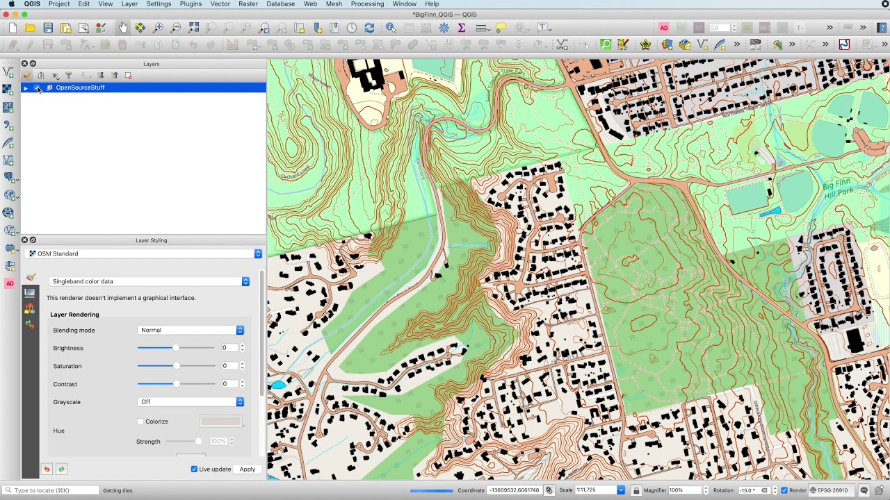 Lesson 4 Contours in QGIS